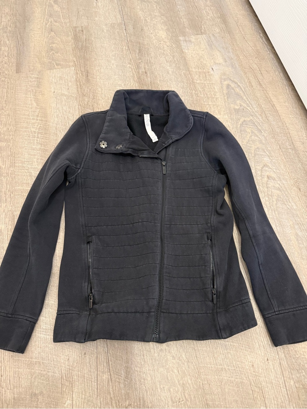 lululemon athletica Black Quilted Zip Jacket